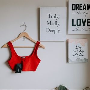 Fashion nova cropped tank top